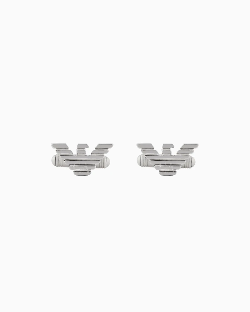 Emporio Armani -  Stainless Steel Cuff Links, Man, Multicoloured, Size: TU