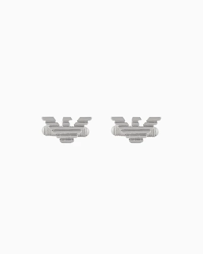 Emporio Armani -  Stainless Steel Cuff Links, Man, Multicoloured, Size: TU