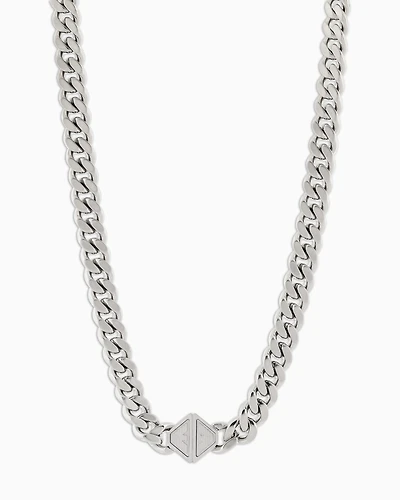 Emporio Armani -  Stainless Steel Chain Necklace, Man, Multicoloured, Size: TU