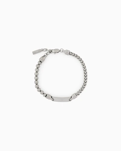 Emporio Armani -  Stainless Steel ID Bracelet, Man, Multicoloured, Size: TU