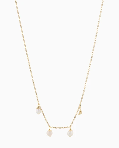 Emporio Armani -  Gold-Tone Brass Station Necklace, Woman, Multicoloured, Size: TU