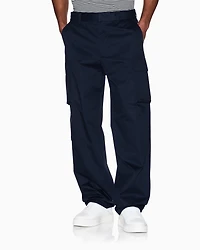 Armani Exchange - Twill Cargo Pants, Man, Navy Blue, Size: