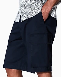 Armani Exchange - Twill cargo Bermuda shorts, Man, Navy_blue, Size:
