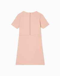 Emporio Armani - Quilted jersey dress, Girl, Pink, Size: