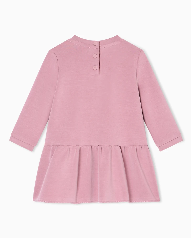 Emporio Armani - Cupro dress with a flounce, Girl, Pink, Size: