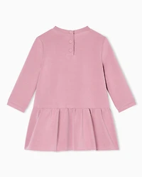 Emporio Armani - Cupro dress with a flounce, Girl, Pink, Size: