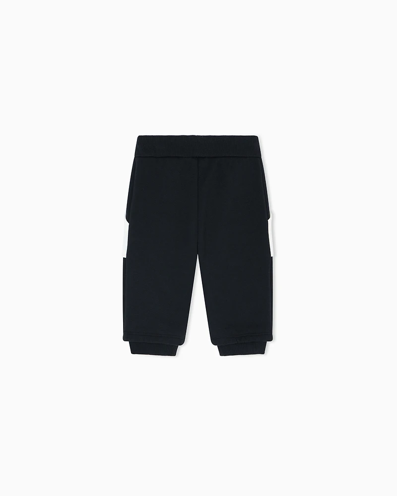 Emporio Armani - ASV jersey joggers, Boy, Navy Blue, Size: