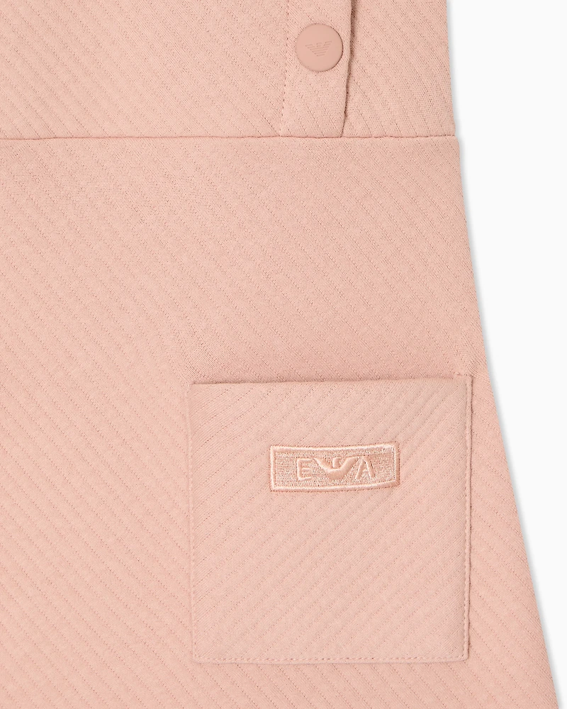 Emporio Armani - Quilted jersey dress, Girl, Pink, Size: