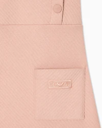 Emporio Armani - Quilted jersey dress, Girl, Pink, Size: