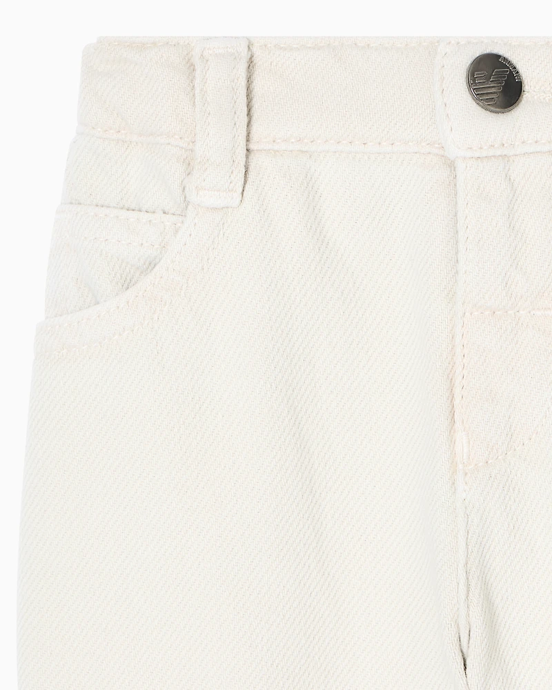 Emporio Armani - Drill jeans, Boy, Beige, Size: