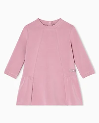 Emporio Armani - Cupro dress with a flounce, Girl, Pink, Size: