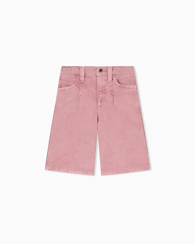 Emporio Armani - Gabardine trousers, Girl, Pink, Size: