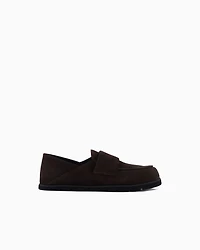 Emporio Armani - Suede loafers, Man, Brown, Size: