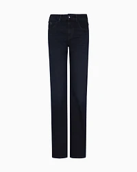 Emporio Armani - J9D worn-look, slim-fit denim jeans, Woman, Blue, Size: