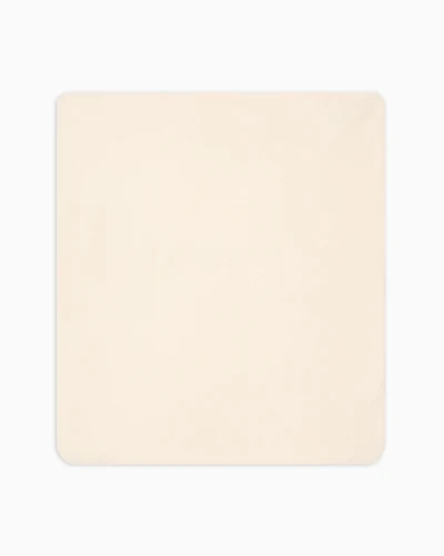 Emporio Armani - Funny winter soft bear fabric double-sided blanket, Unisex Junior, Beige, Size: TU