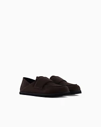 Emporio Armani - Suede loafers, Man, Brown, Size:
