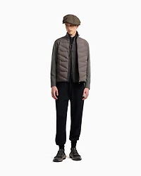 Emporio Armani - Travel Essentials plain-knit virgin-wool cardigan, Man, Navy Blue, Size: