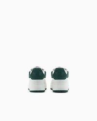 Emporio Armani - Leather sneakers with rubber back knurled sole, Man, White, Size: