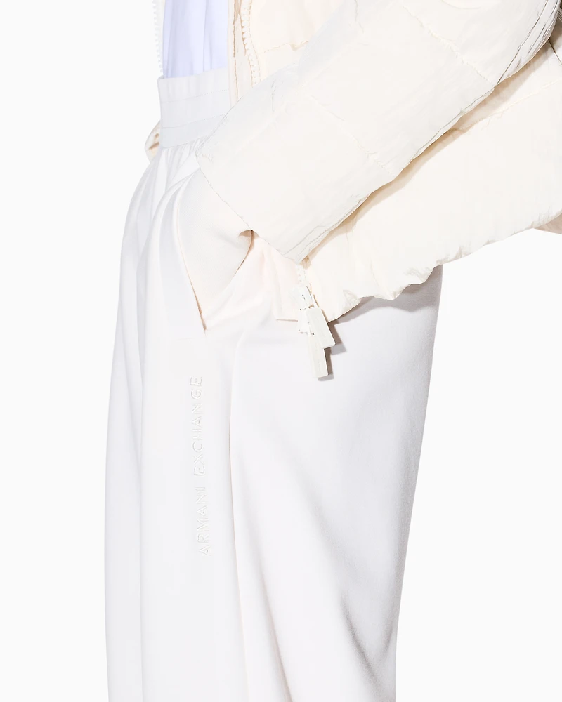 Armani Exchange - Logo Joggers, Woman, White, Size: