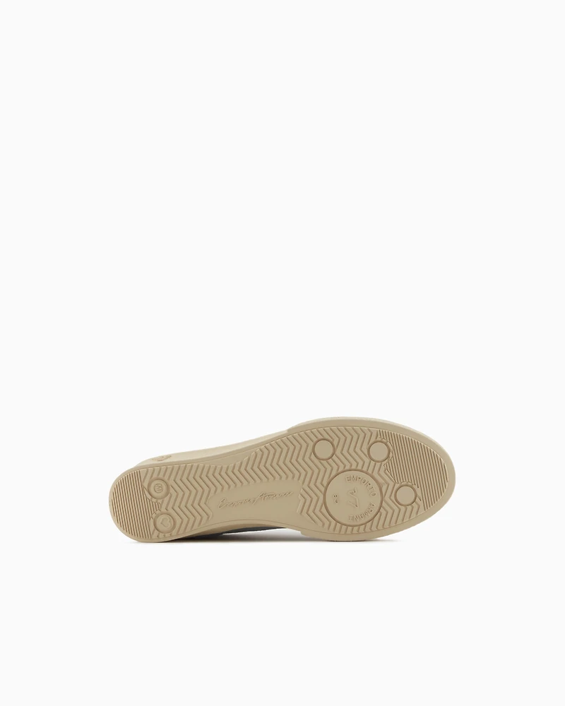 Emporio Armani - Leather and suede sneakers , Woman, Size: