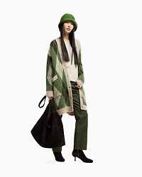 Emporio Armani - New York capsule collection suede ankle boots with kitten heel, Woman, Brown, Size: