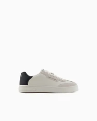 Armani Exchange - Sneakers with contrasting inserts, Man, White, Size: