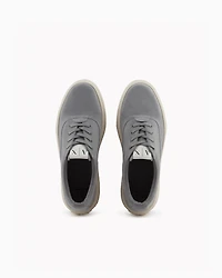 Leather lace-ups with high sole