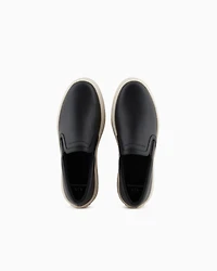 Smooth leather slip on
