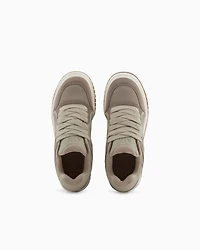Oversized sneakers with contrasting inserts