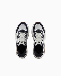 Oversized sneakers with contrasting inserts
