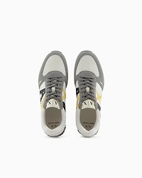 Armani Exchange - Sneakers eco-suede, mesh and nylon, Man, Grey, Size: