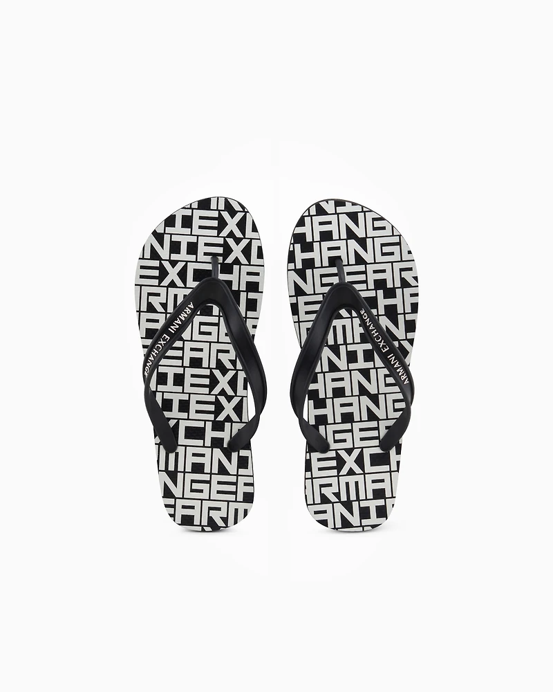 Rubber flip flops