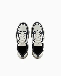 Mesh sneakers with logo on the side