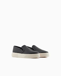 Smooth leather slip on