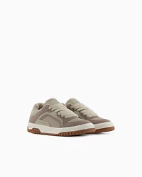 Oversized sneakers with contrasting inserts