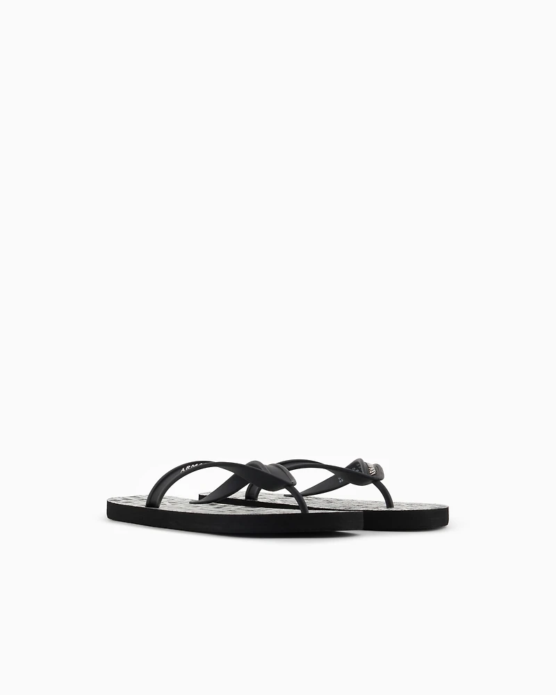 Rubber flip flops