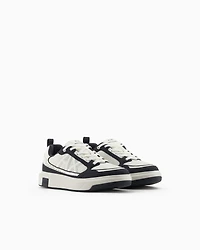Armani Exchange -  Mesh sneakers with logo on the side, Man, Green, Size: