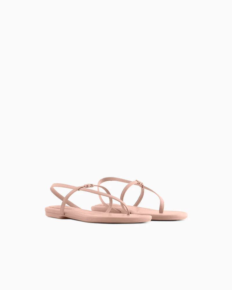 Armani Exchange - Flip flops with strap, Woman, Pink, Size: