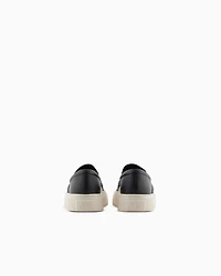 Smooth leather slip on