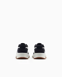 Oversized sneakers with contrasting inserts