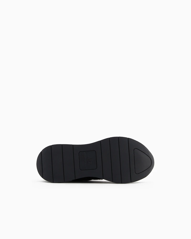 Armani Exchange - Chunky sneakers with logo, Woman, Black, Size: