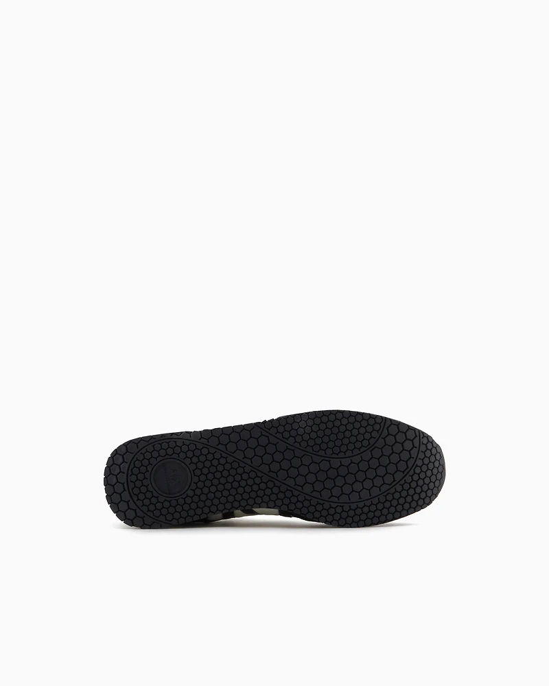 Armani Exchange - Sneakers eco-suede, mesh and nylon, Man, Navy Blue, Size: