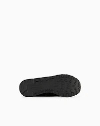 Armani Exchange - Suede sneakers with mesh inserts, Man, Black, Size: