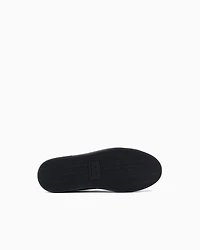 Armani Exchange - Leather sneakers with logo on the sole, Man, Black, Size: