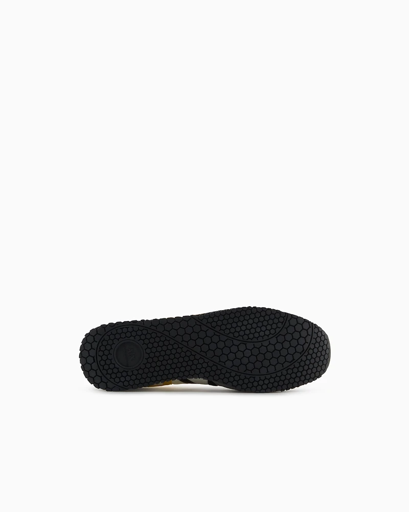Armani Exchange - Sneakers eco-suede, mesh and nylon, Man, Grey, Size: