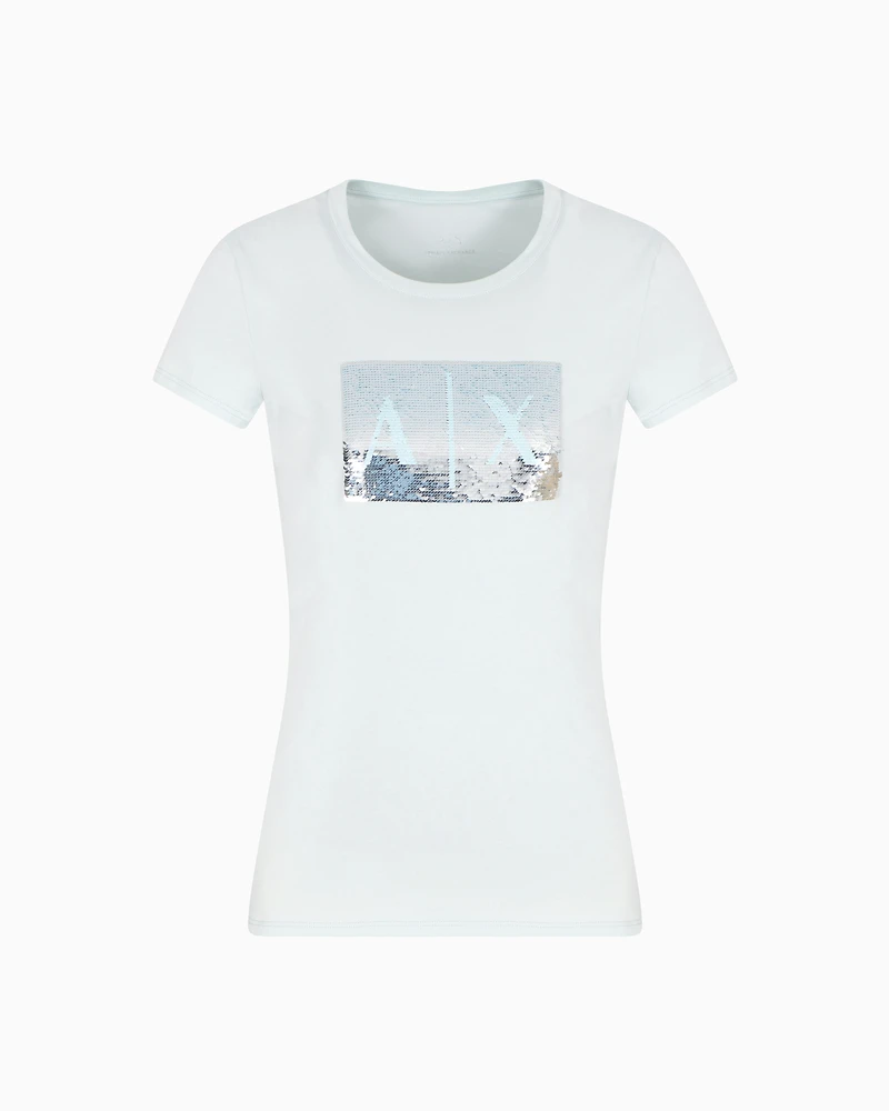 Slim fit T-shirt stretch cotton jersey