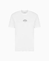 Armani Exchange - Regular fit cotton T-shirt with logo, Man, White, Size: