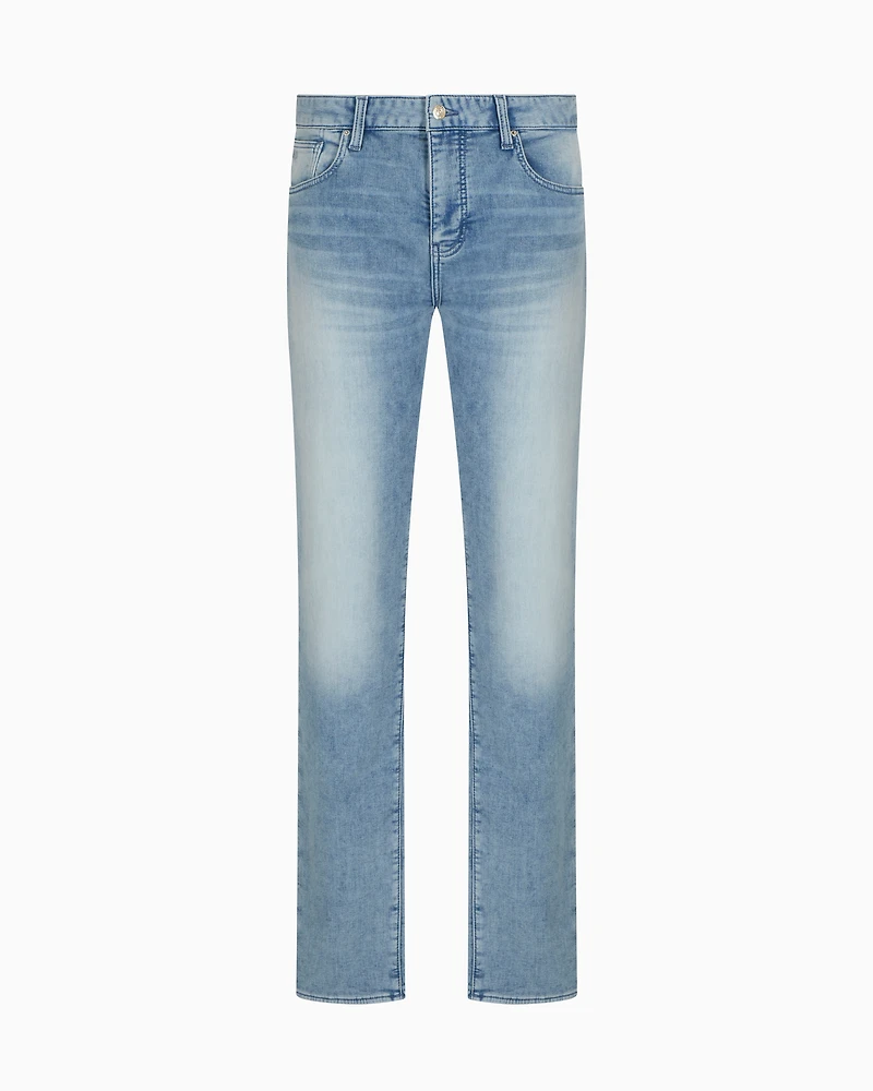 Armani Exchange - Lightweight cotton denim jeans, Man, Blue, Size: