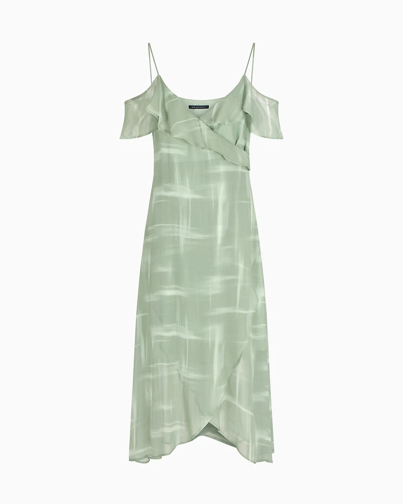 Long dress viscose chiffon