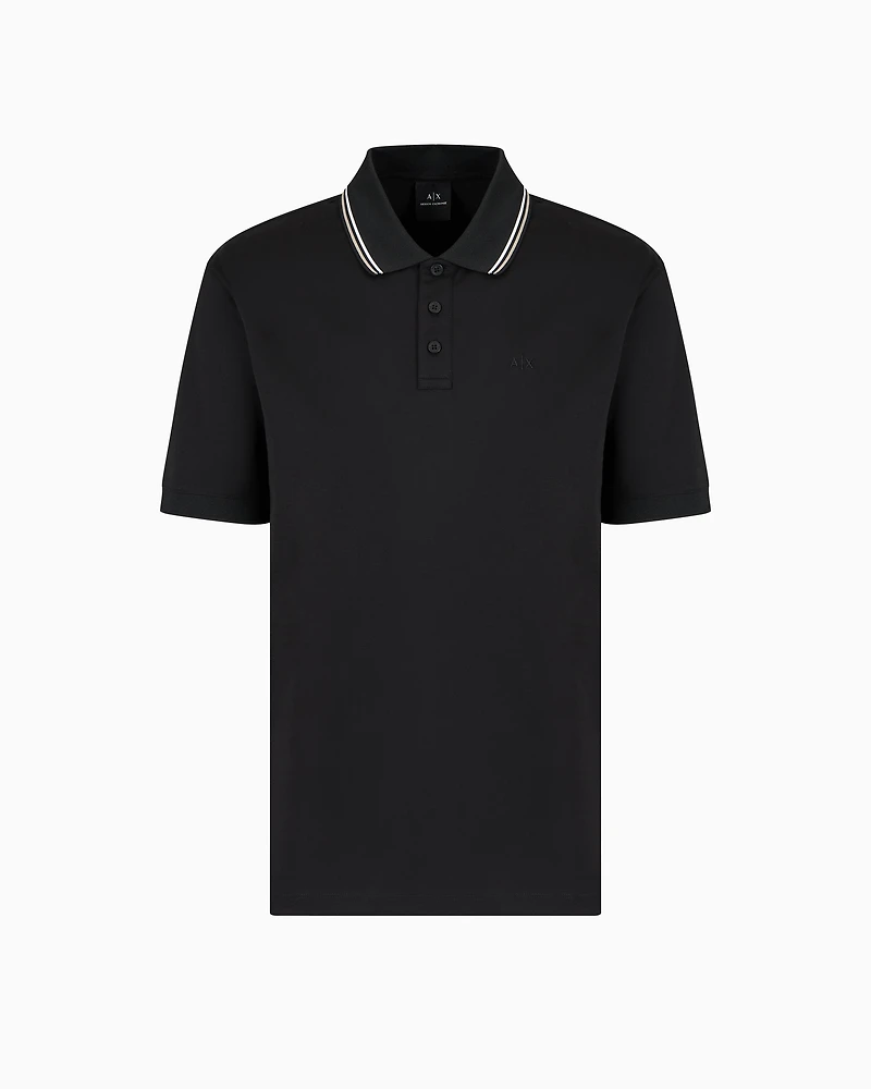 Regular fit polo shirt mercerised cotton